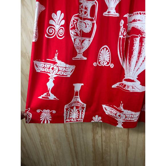 Soft Surroundings Maxi Skirt Grecian Urn Print Y2K Cottagecore Cotton Vintage - Picture 6 of 12